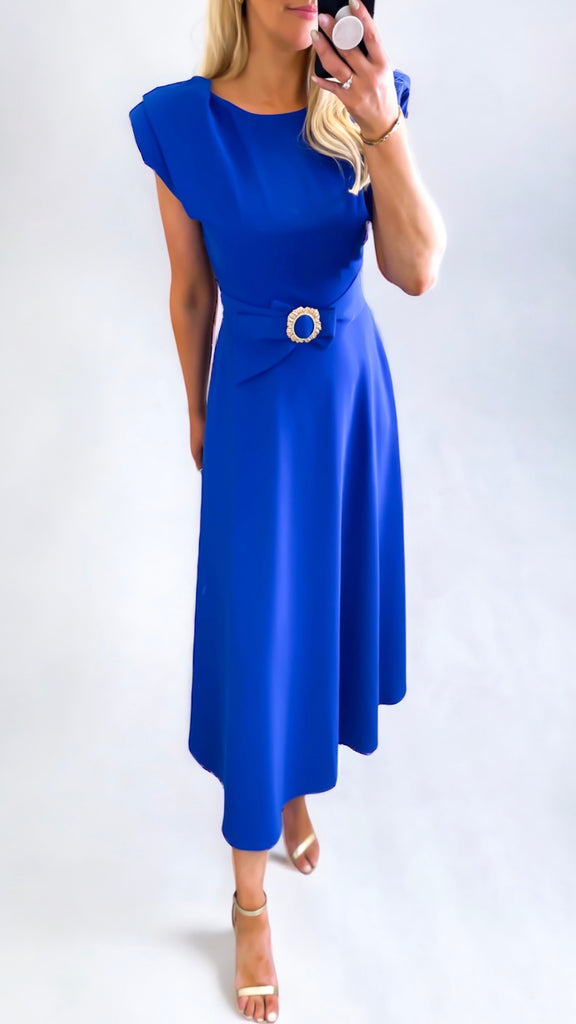 A0905 Jilly Royal flare Dress