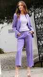 A1411 Phila Lilac Cropped Trouser Suit