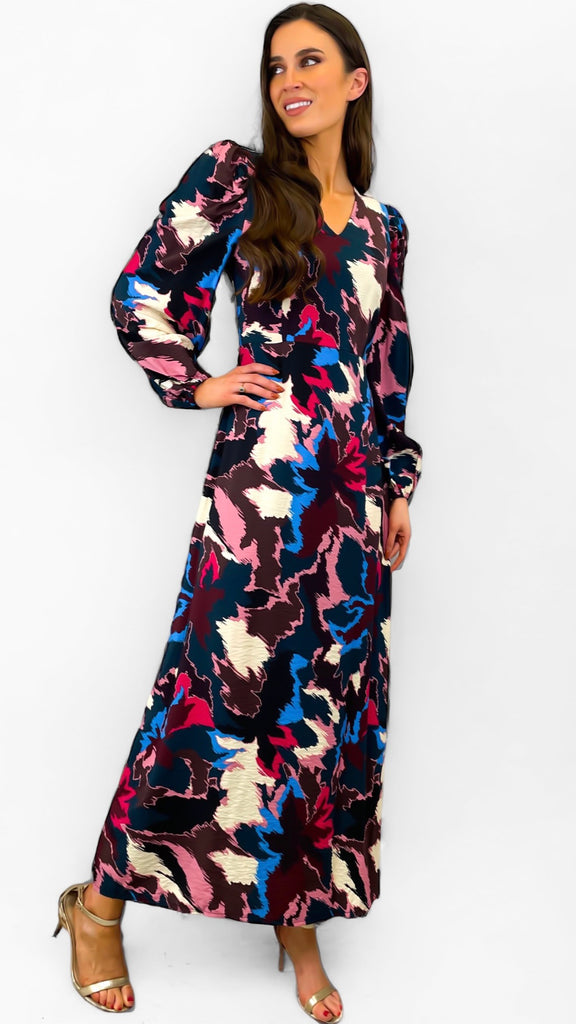A1207 Multi Print Ibine Dress