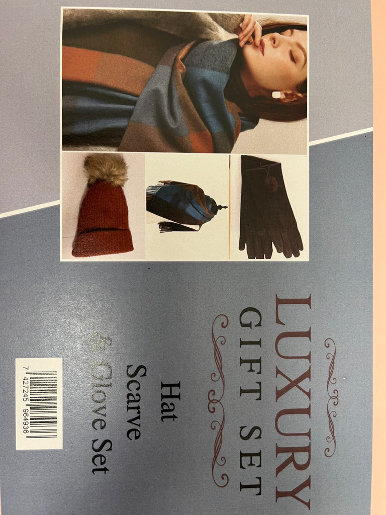 A1184 Hat, Scarf & Gloves GIFT BOX SET