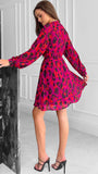 A1098 Tammy Printed Flare Dress