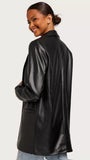 A1225 Nille Faux Leather Blazer
