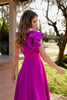 A2434 Esme Magenta Flare Dress