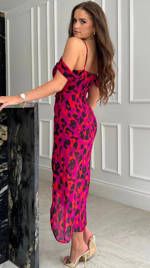 A0990 Camila Cold Shoulder Dress