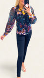 A1193 Milo Floral Velvet Shirt