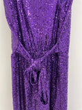 A1139 Purple Sequin Jumpsuit