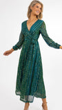A1246 Kylie Green Sparkle Dress