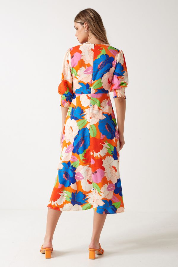 A0868 Pixie Multi Midi Dress