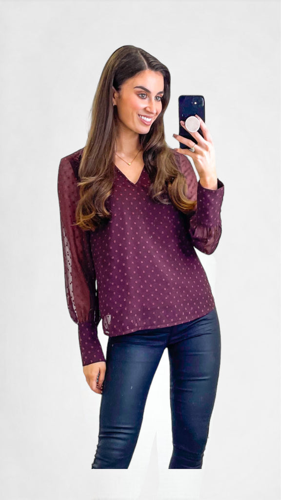 A1202 Edee Blouse Winter Bloom
