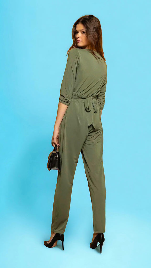 A2335 Sibel Funky Khaki Jumpsuit