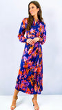 A1218 Lisa Satin Mao Collar Dress