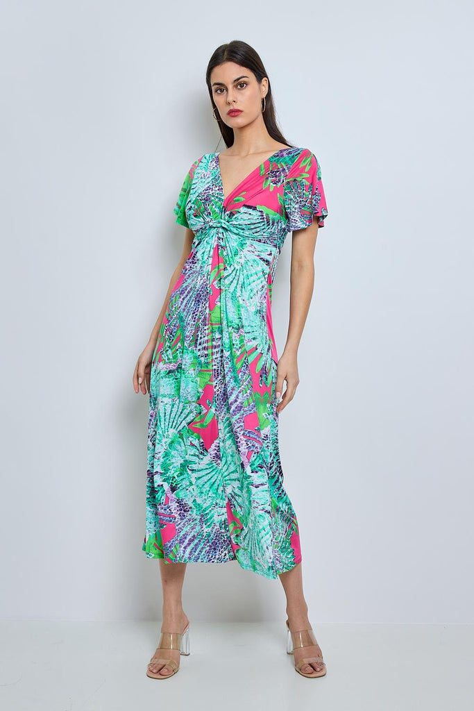 5-A0840 Analise Mint Print Dress