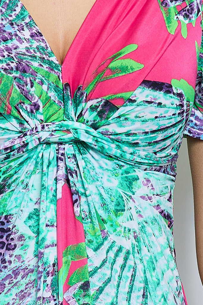 5-A0840 Analise Mint Print Dress