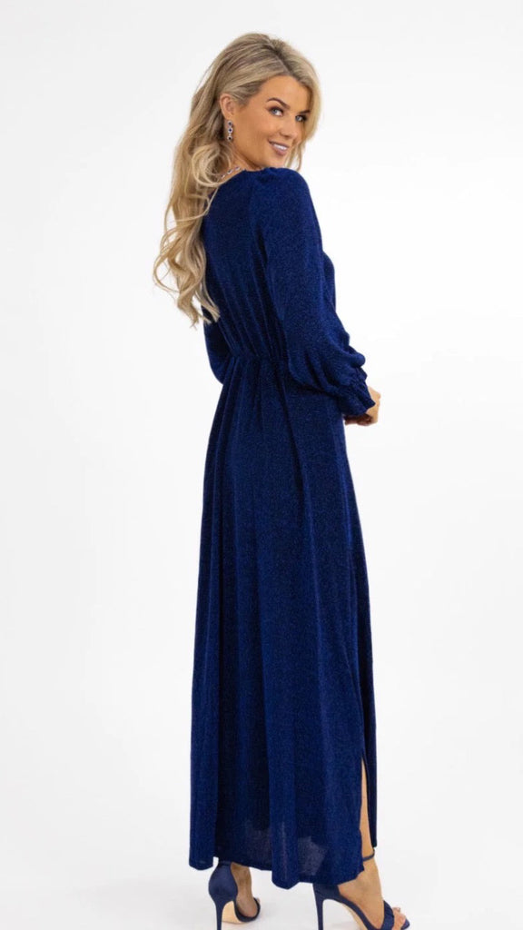 A1141 Royal Lurex Streasa Dress