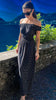 A2452 Navy Polka Dot Maxi
