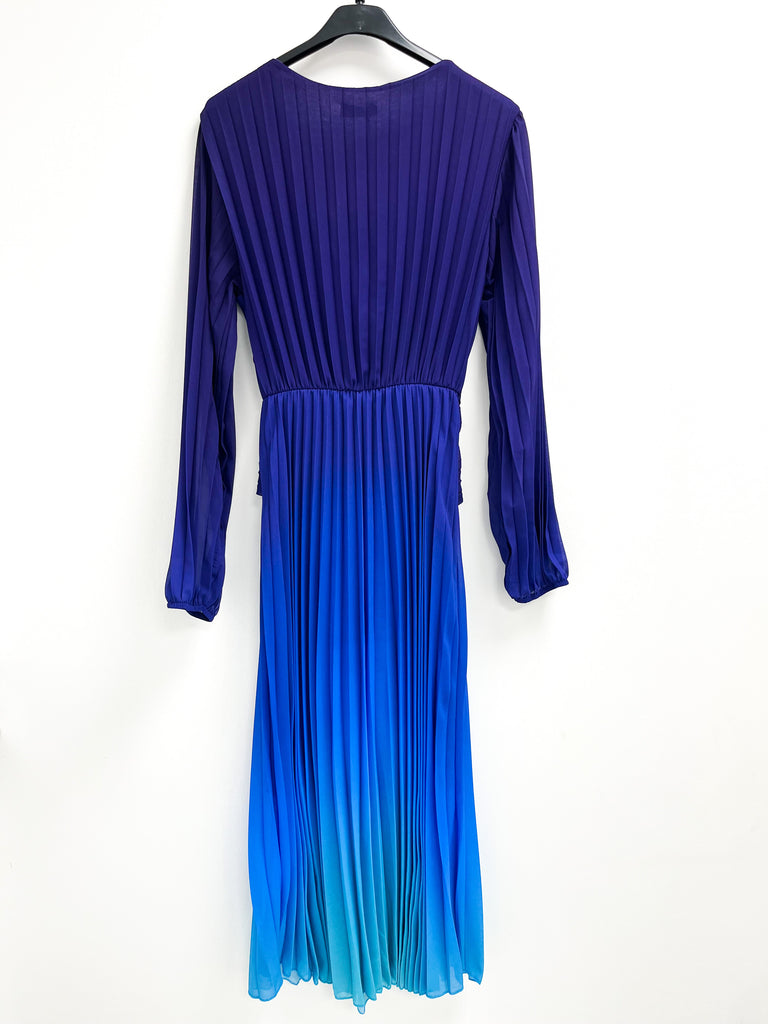 A0936 Purple Ombre Corset Dress
