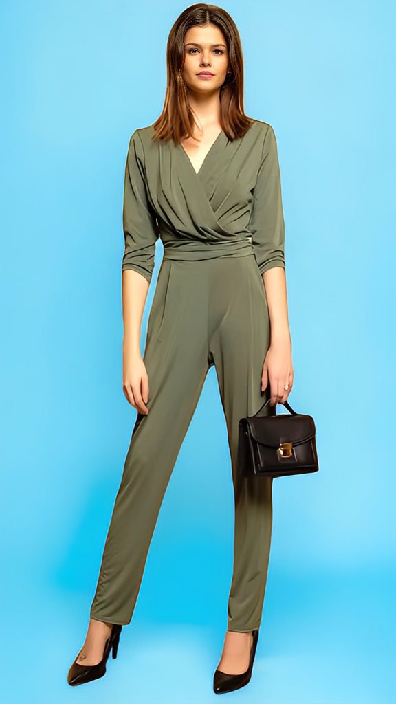 A2335 Sibel Funky Khaki Jumpsuit