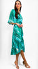 4-A0725 Green Print Viola Dress