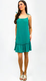 4-A0748 - (SIZES 12,14,16) - Lania Green Singlet Dress