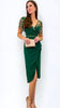 5-A1111 Ninata Green Embellished Dress