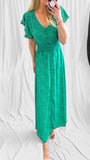 A0957 Green Hearts Dress