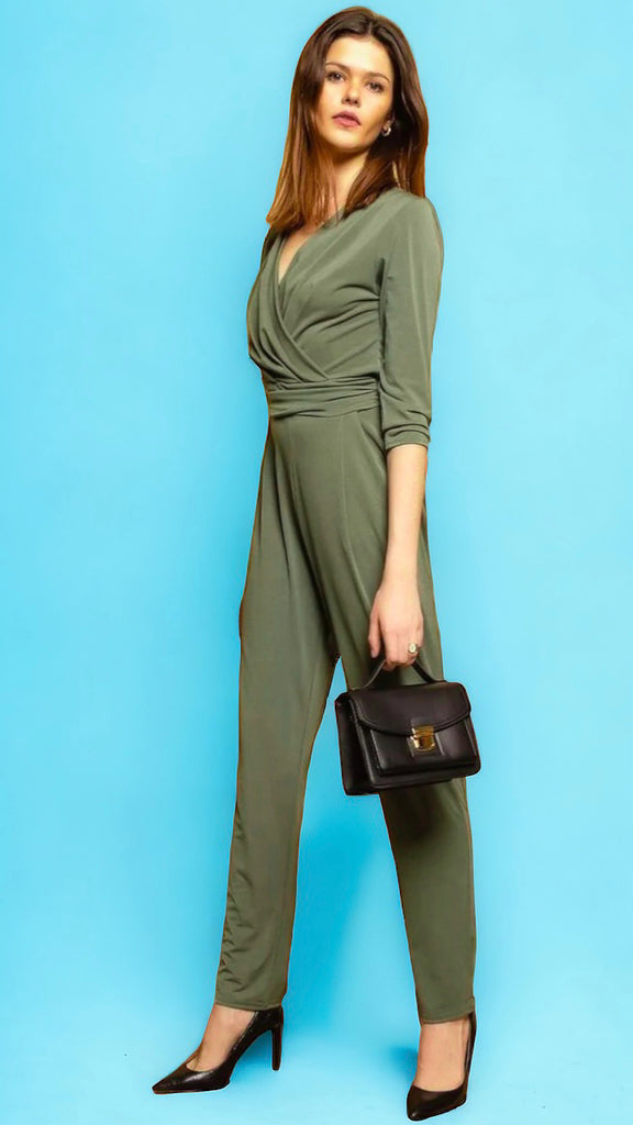 A2335 Sibel Funky Khaki Jumpsuit