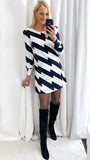 5-A1081 Bette Monochrome Shift Dress