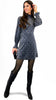 4-A1324 Belucci Dot Print Velour Dress