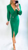 4-A0952 Oli Green Pencil Dress