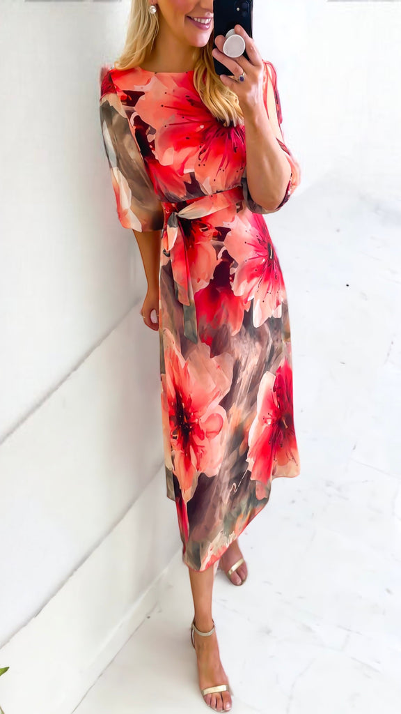 A1083 Missy Cold Shoulder Dress Oj