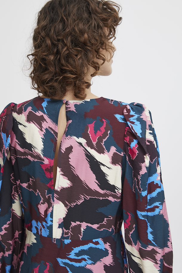 A1207 Multi Print Ibine Dress