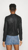 5-A1126 Byacom Faux Leather Jacket Black