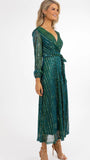 A1246 Kylie Green Sparkle Dress