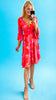 4-A1400 Red/Pink Sydney Flare Dress
