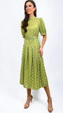 4-A0862 Honey Dotty Green Dress