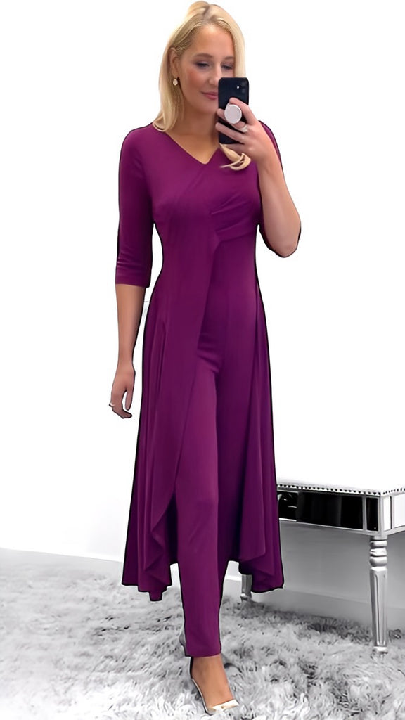 Jumpsuit with skirt attached online