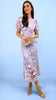 A2323 Debra Plain Lilac 3D Floral Dress