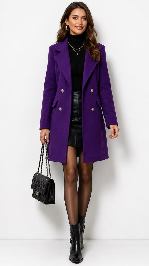 A3260 Rhiannon Purple Coat