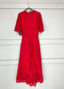 A2616 Evie Red Crochet Dress