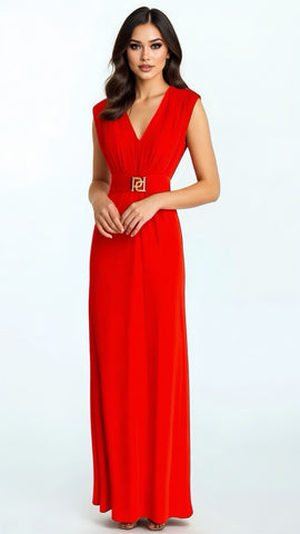 A2608 Verona Navy Vintage Flounce Dress