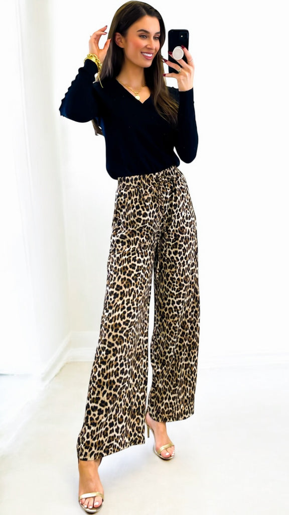 A2011 Leopard Print Trousers