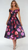 A2557 Daphne Floral Flare Dress