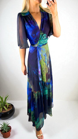 4-A2206 Lirena Mint Asymmetrical Dress