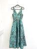A2506 Moya Teal Fit & Flare Dress