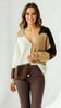 A2726 Chunky Knit Cardi Brown/Beige