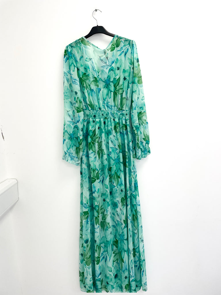 A2461 Mint Print Dilys Dress