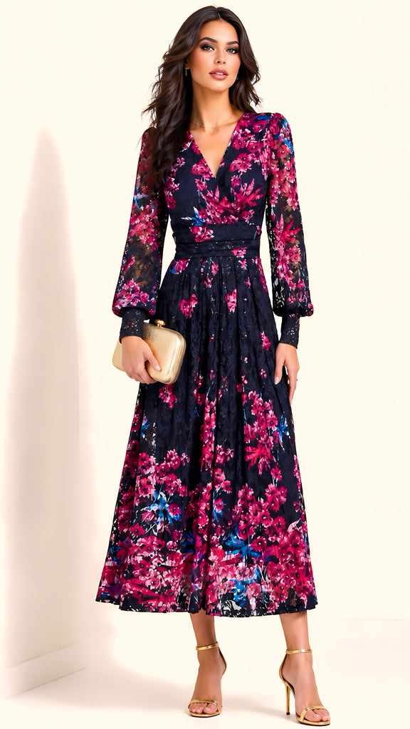 A3215 Jolie Moi Jasmine Floral Lace Dress