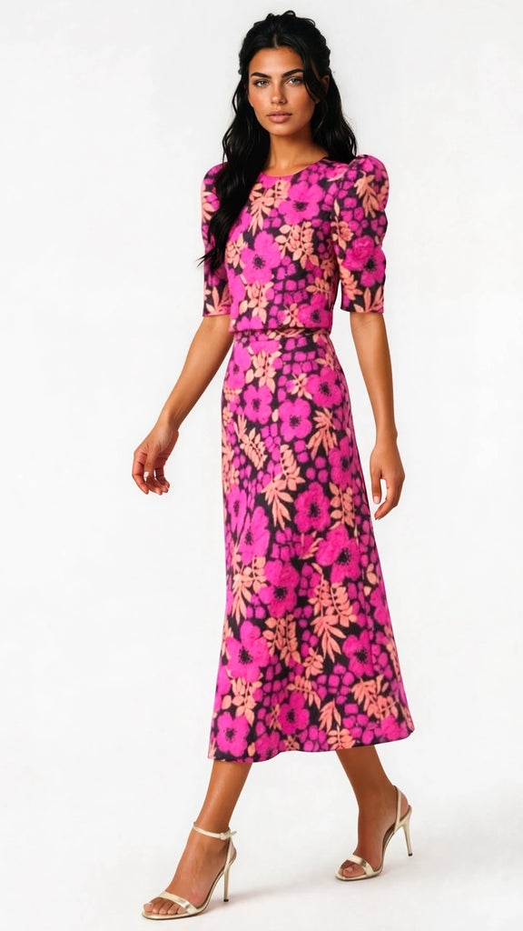 A3006 Elsa Top & Skirt Combo