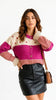 A3223 Vivien Pink Multi Knit Cardi
