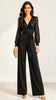 5-A3311 Black Sequin Body Jumpsuit